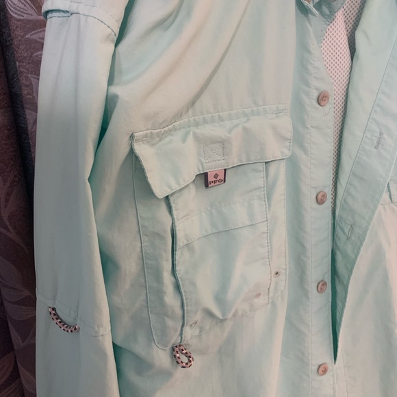 Columbia Long Sleeve PFG shirt Large great SPF for arms and chest- breathable. - Picture 5 of 8